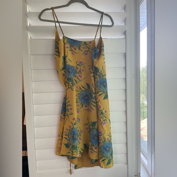 Madewell Silk Wrap Dress in Painted Blooms - Picture 3 of 5